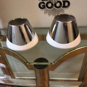 Vases silver and white wonderful pieces